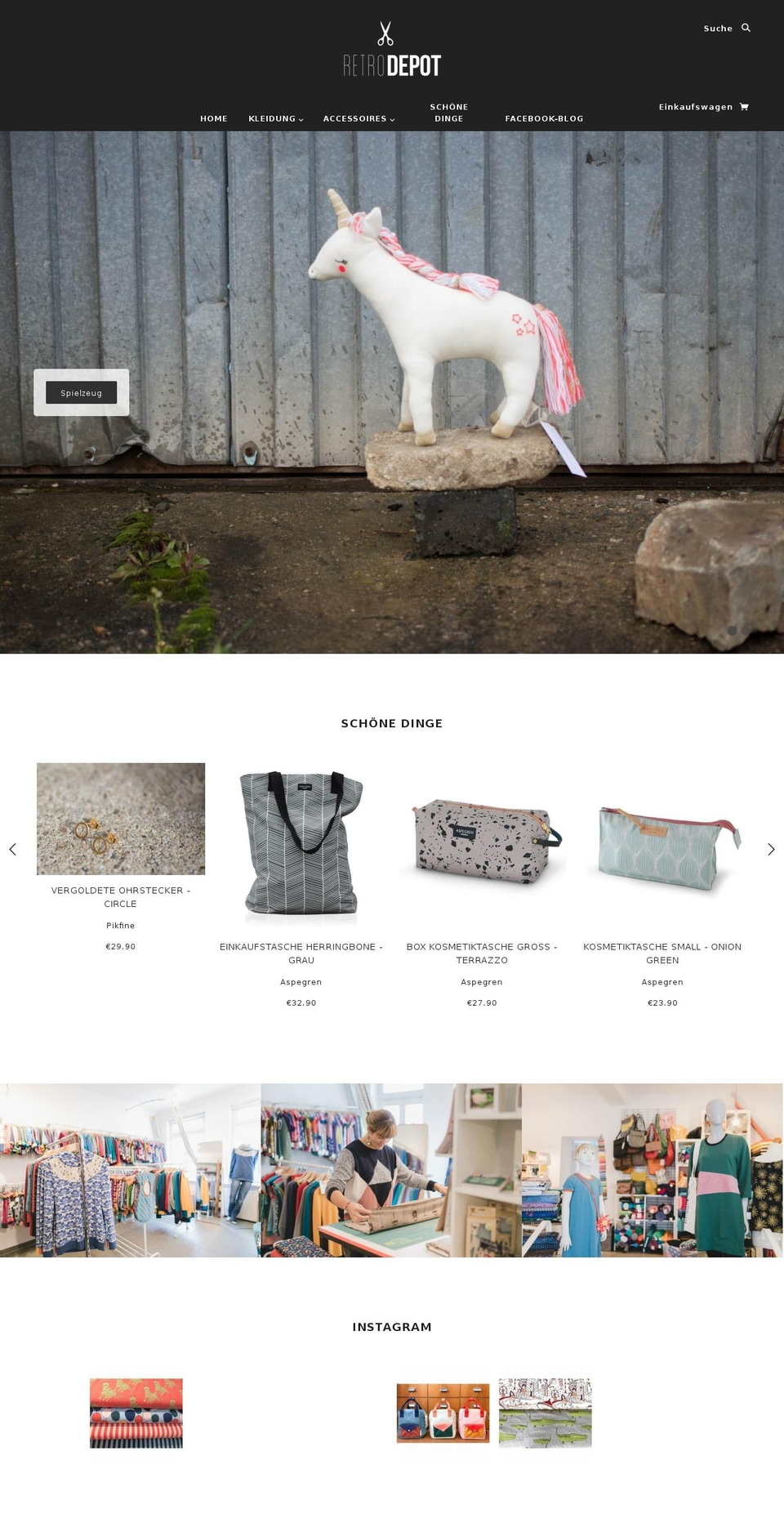 retrodepot.de shopify website screenshot