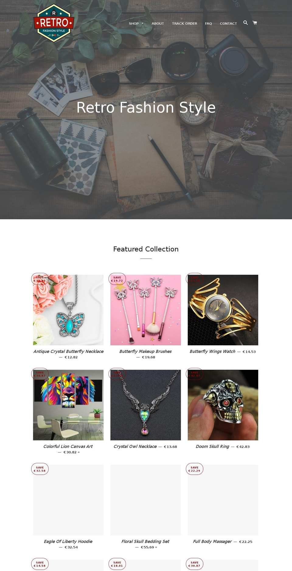retrofashionstyle.com — Shopify storefront screenshot