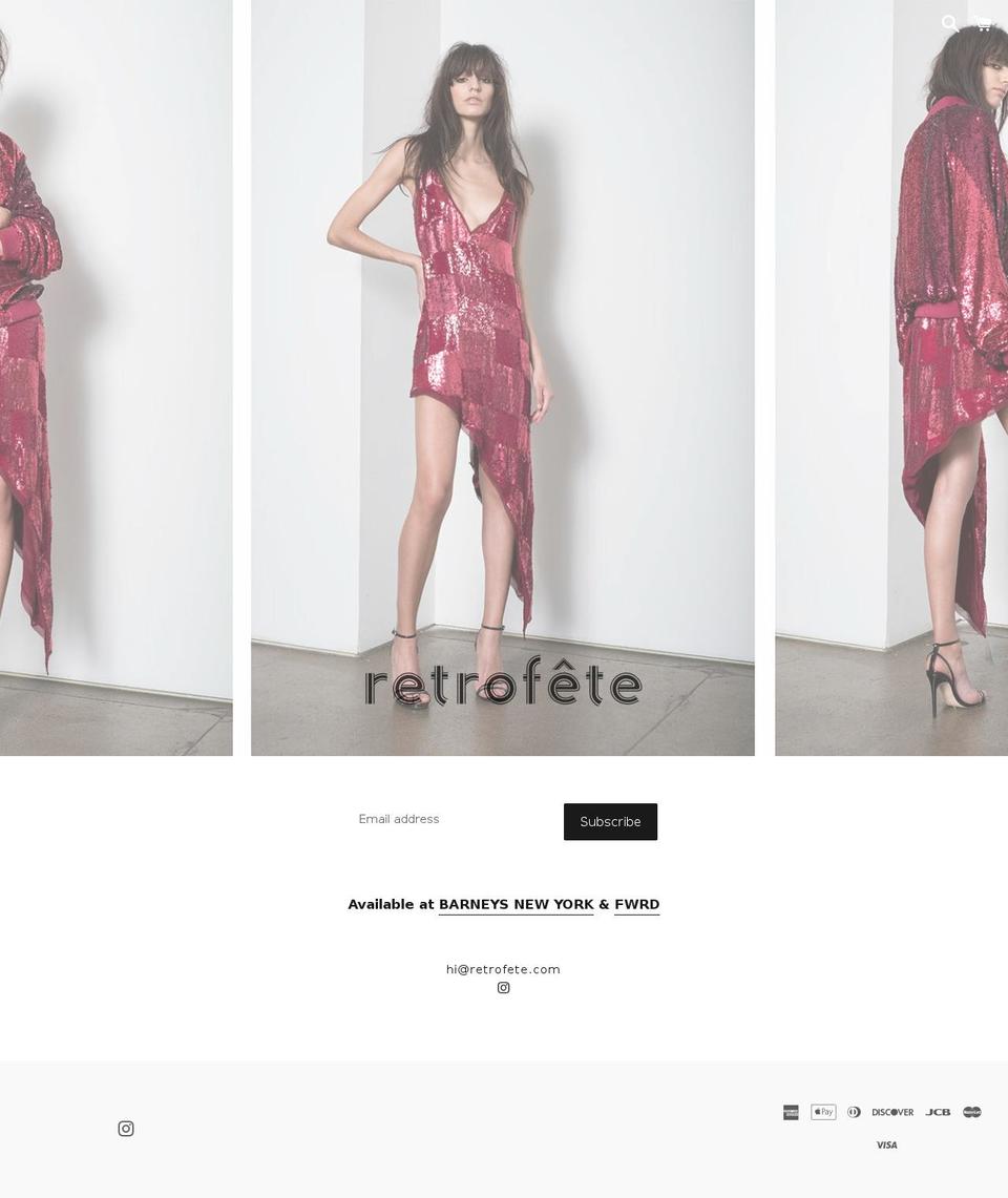 retrofete.com shopify website screenshot