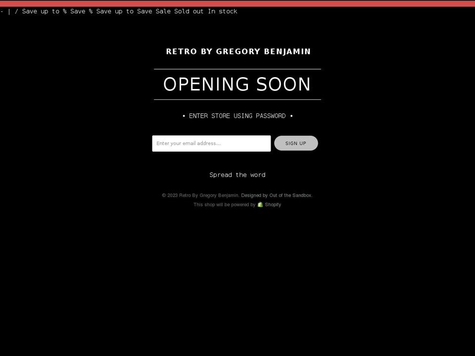 retrogb.com shopify website screenshot