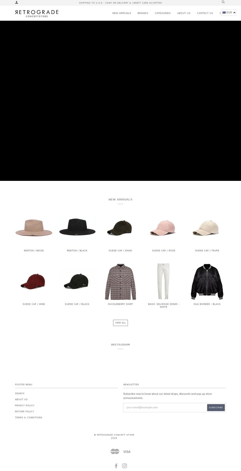 retrogradedxb.com — Shopify storefront screenshot