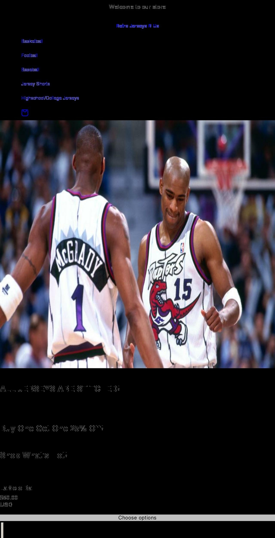 retrojerseys.org shopify website screenshot