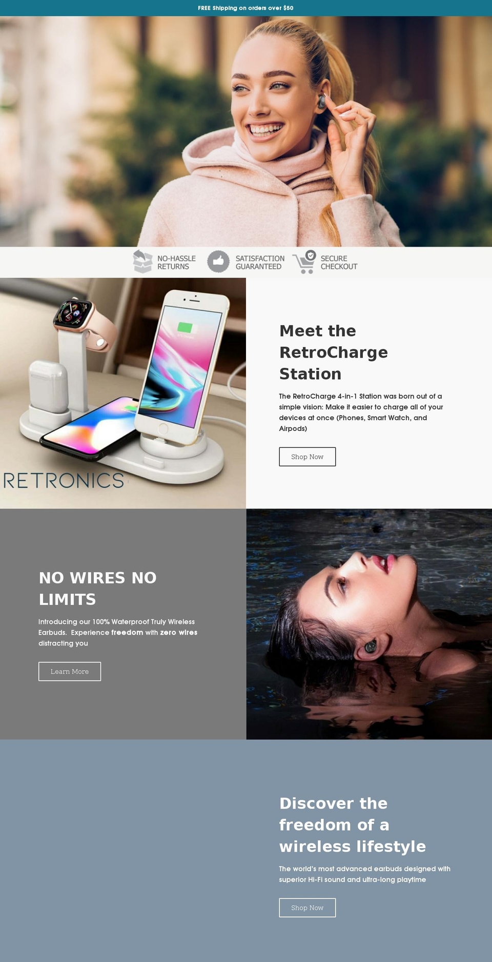 retronicspro.com shopify website screenshot