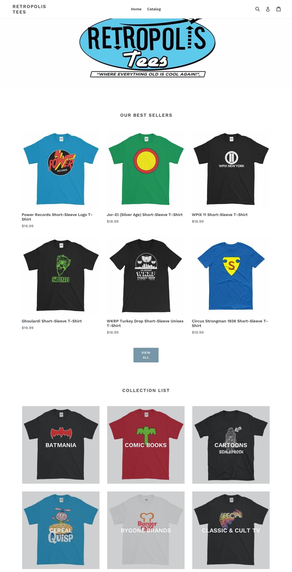 retropolis-tees.myshopify.com shopify website screenshot