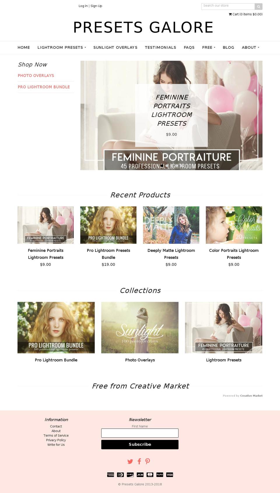 retropresets.com shopify website screenshot