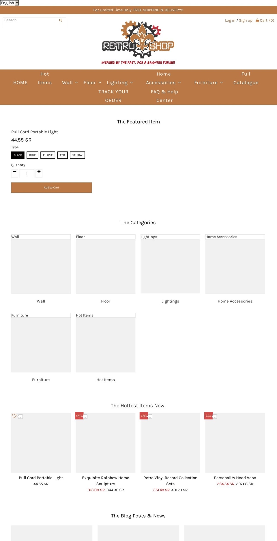 retroshop-sa.com shopify website screenshot