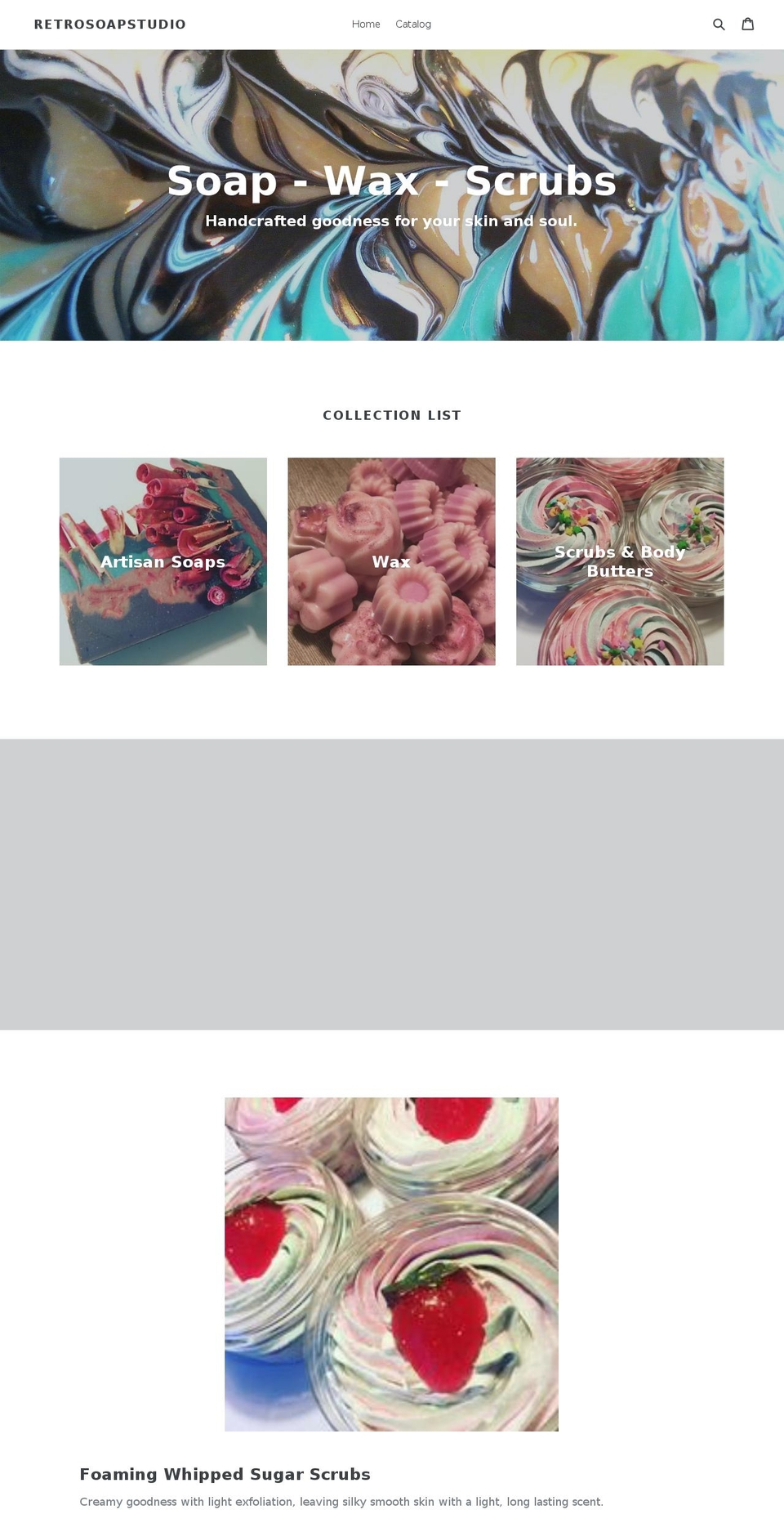 retrosoapstudio.com — Shopify storefront screenshot