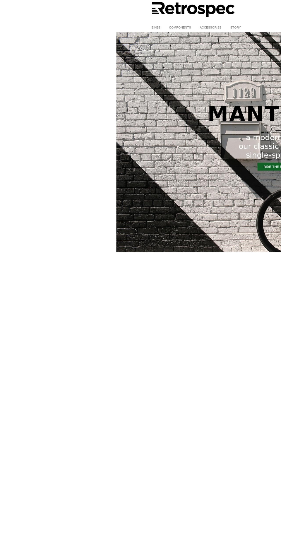 retrospecbicycles.com shopify website screenshot