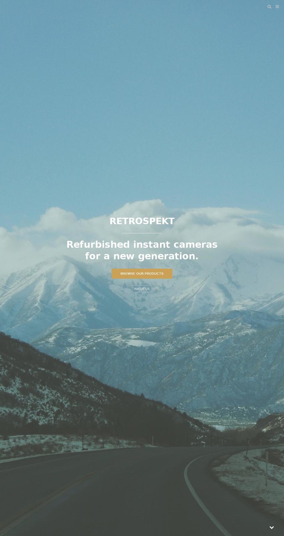 retrospekt.org shopify website screenshot