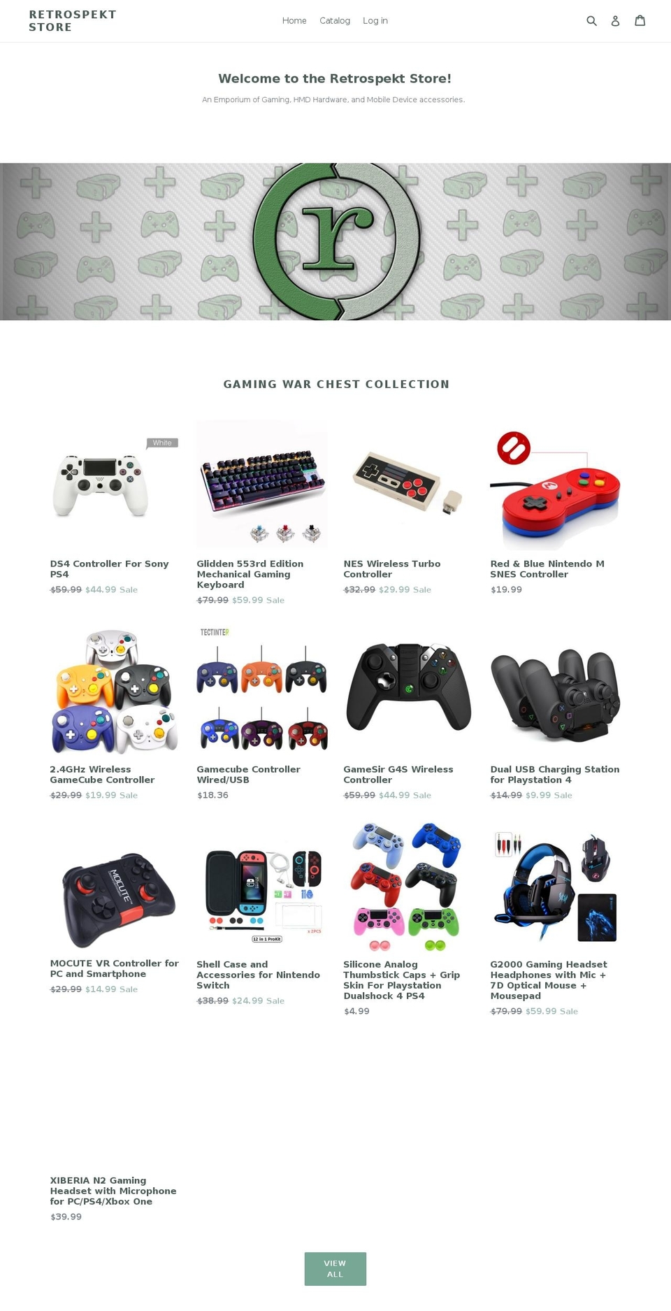 retrospektgames.com — Shopify storefront screenshot