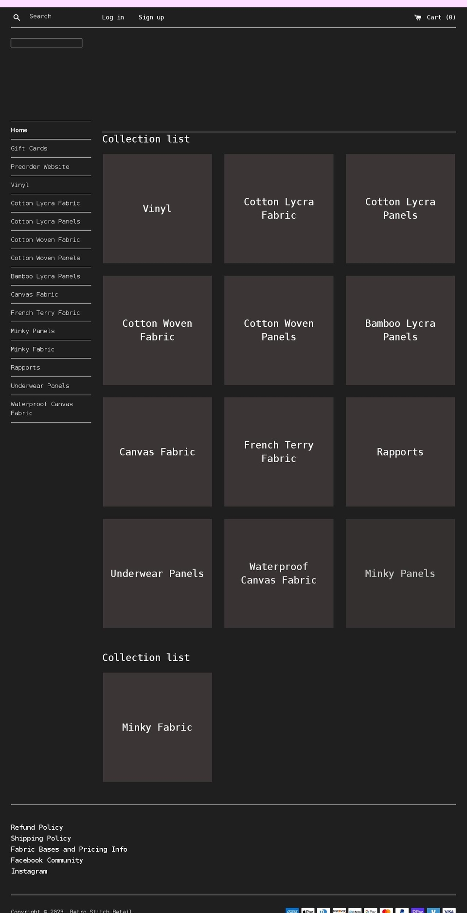 retrostitchretail.com shopify website screenshot