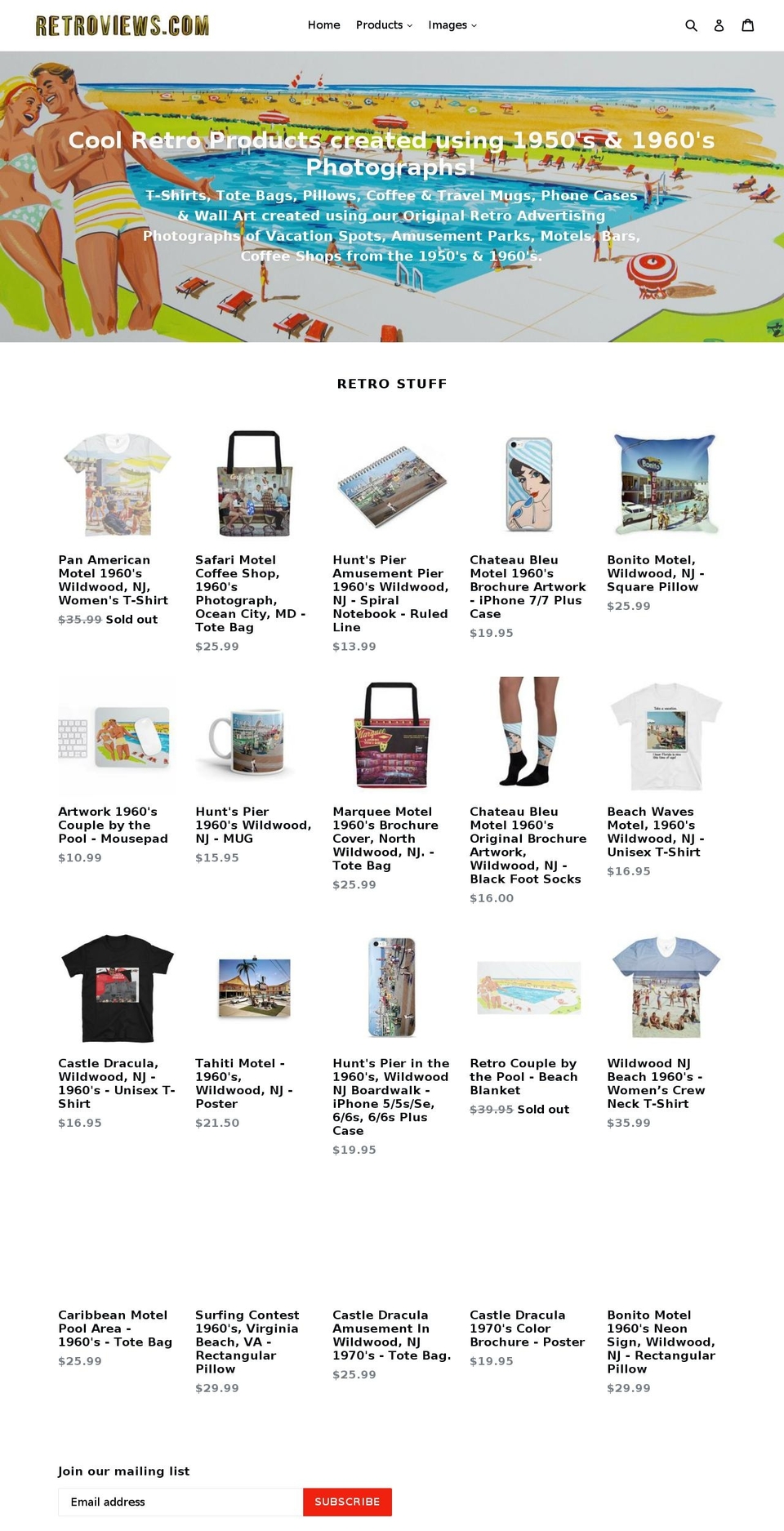 retroviews.com shopify website screenshot