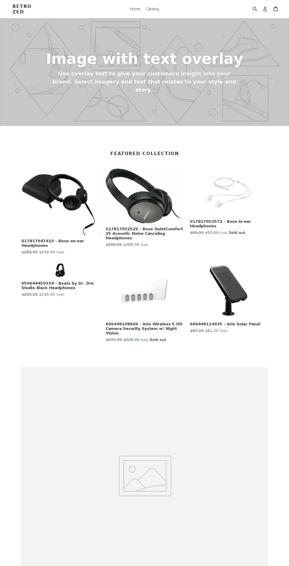 retrozed.com — Shopify storefront screenshot