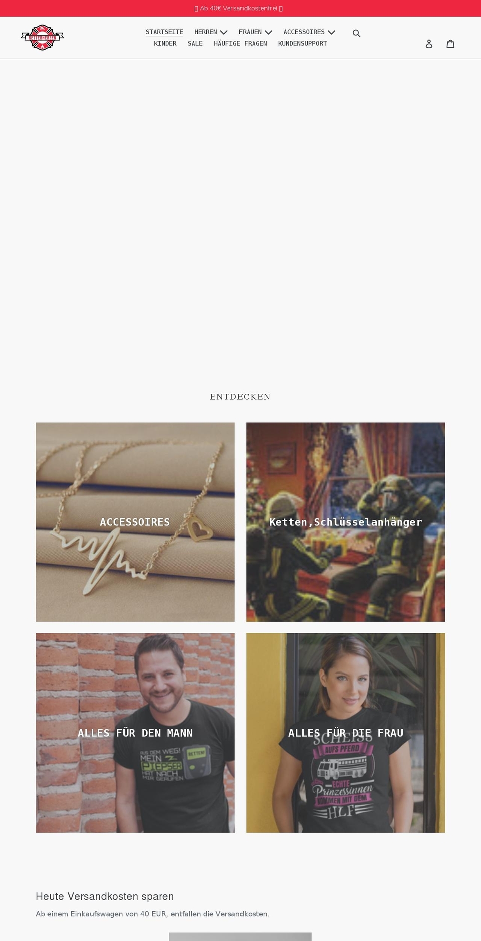 retterherzen.com shopify website screenshot