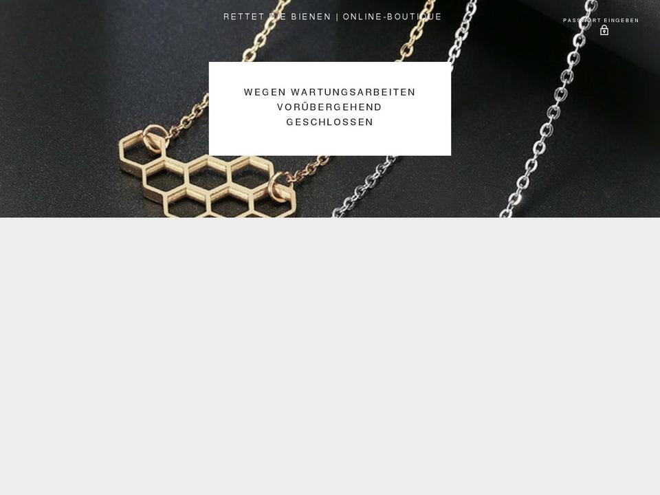 rettetdiebienen.net shopify website screenshot