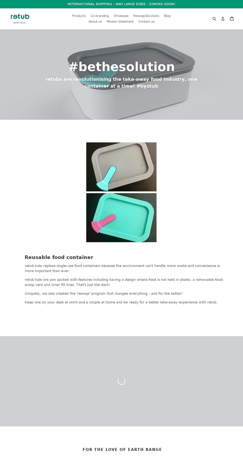 retub.com.au shopify website screenshot