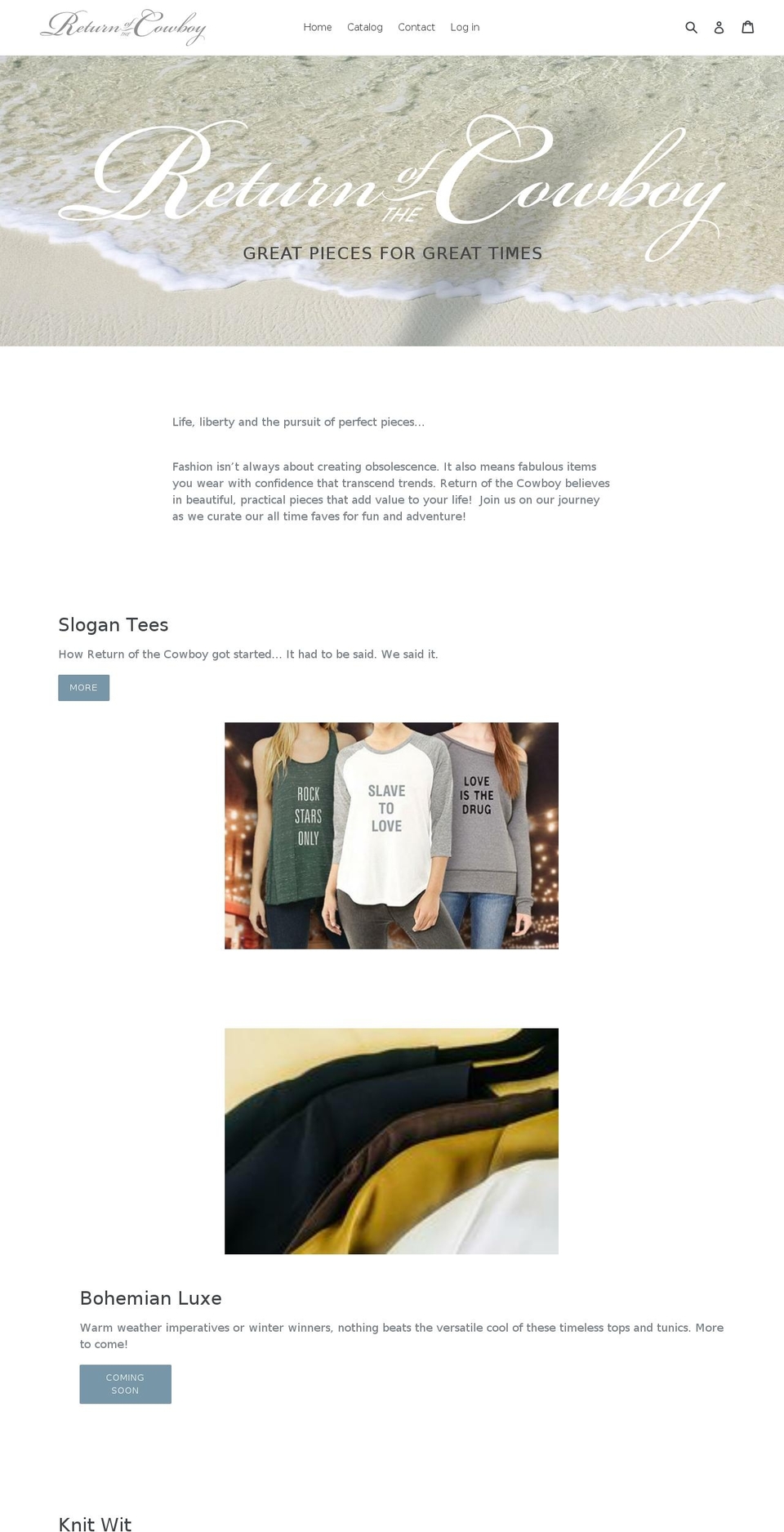 RotC v1.0 Shopify theme site example returnofthecowboy.net