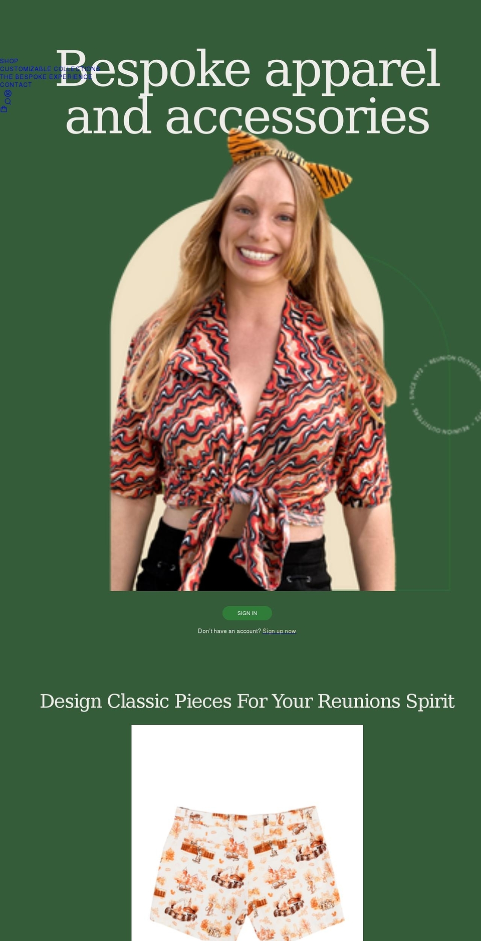 reunion-outfitters.com shopify website screenshot