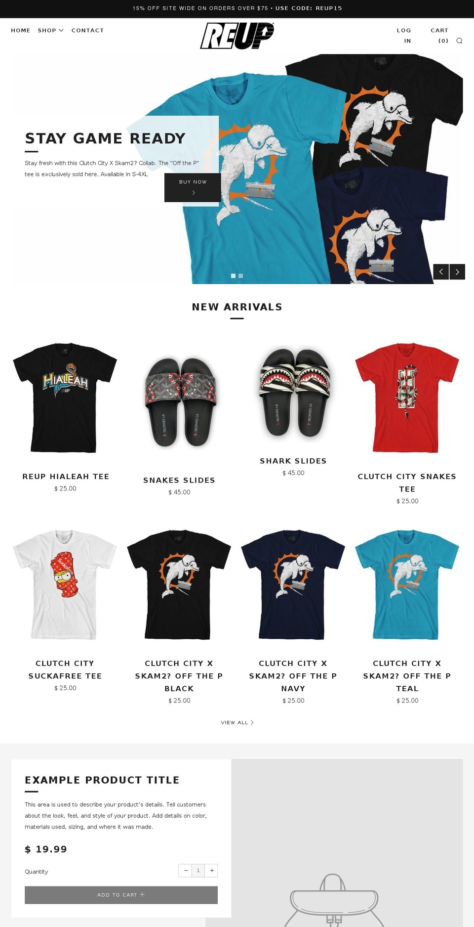reupmiami.com — Shopify storefront screenshot