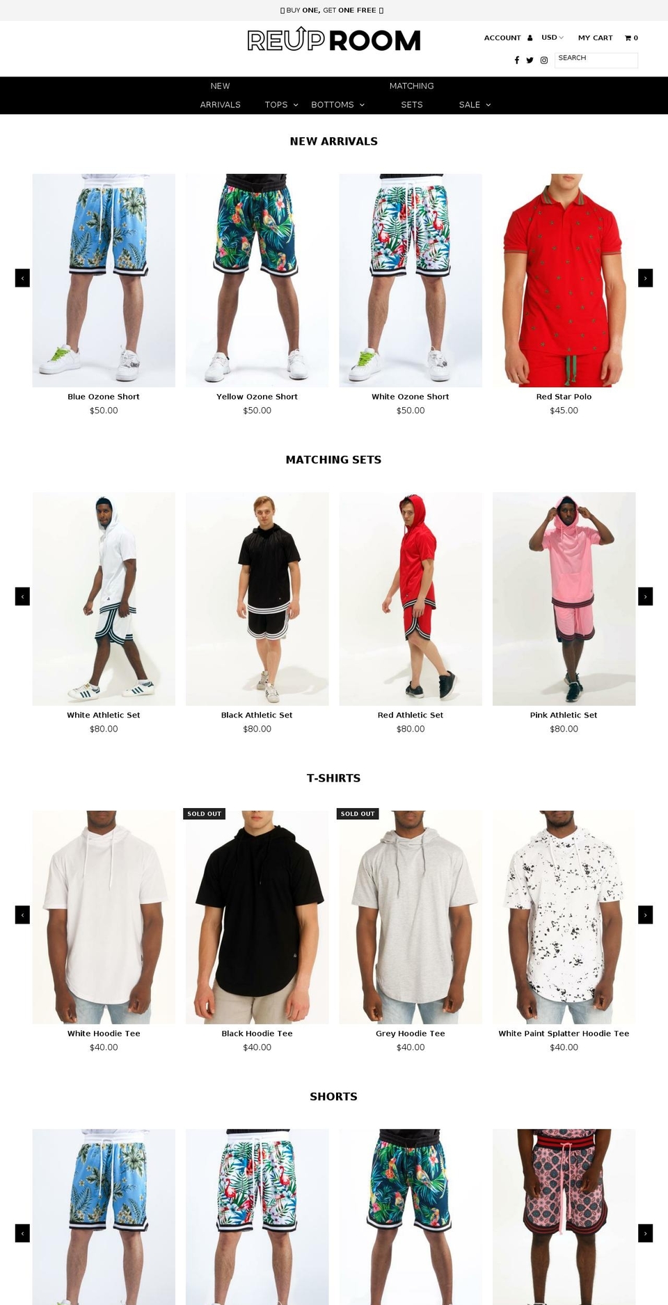 reuproom.com — Shopify storefront screenshot