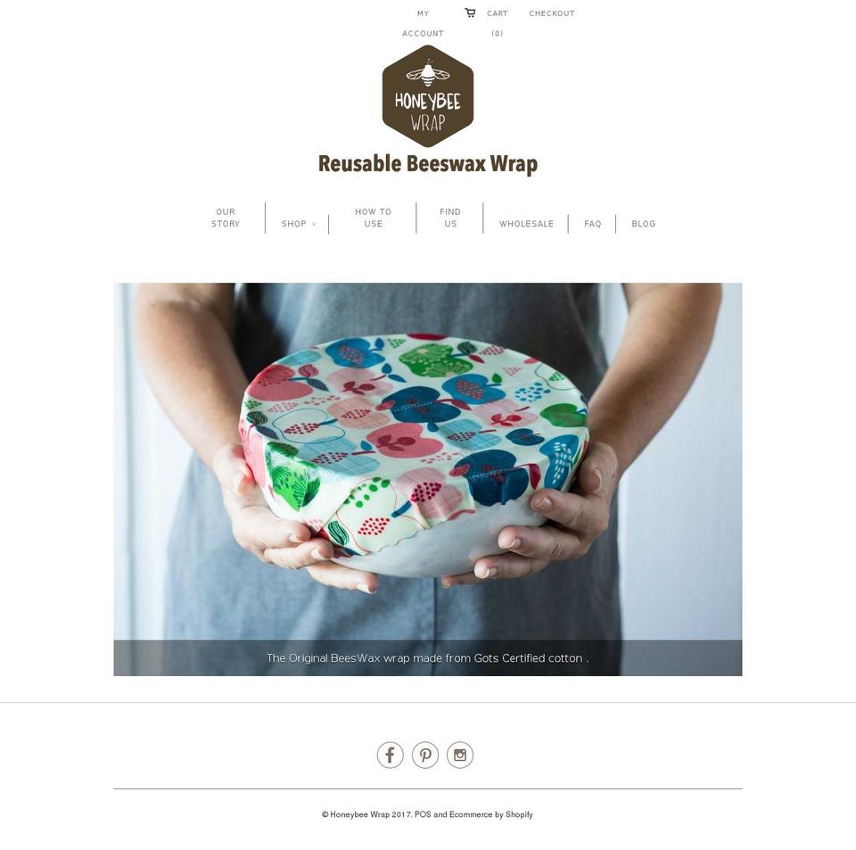 reusablebeeswaxwraps.com — Shopify storefront screenshot