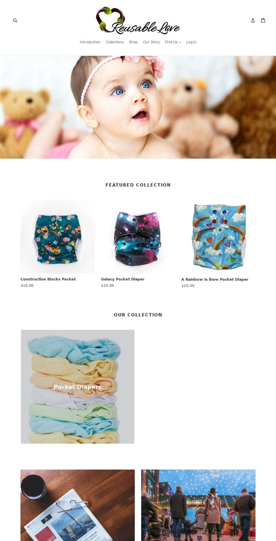 reusablelove.com — Shopify storefront screenshot