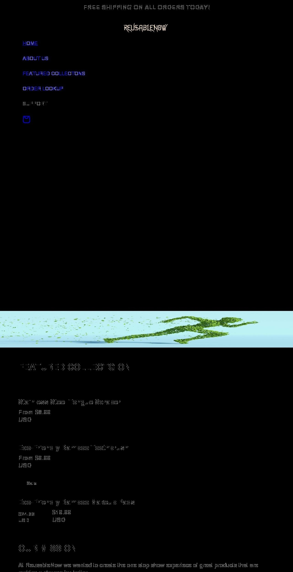 reusablenow.com shopify website screenshot