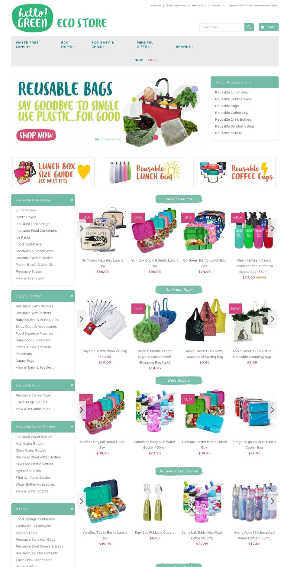reusablesetc.com.au shopify website screenshot