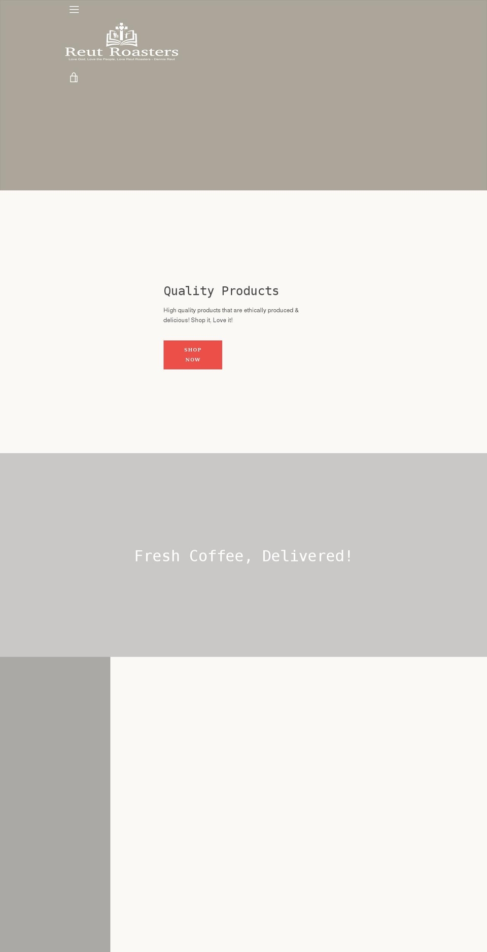 DropShipForSale Shopify theme site example reutroasters.com