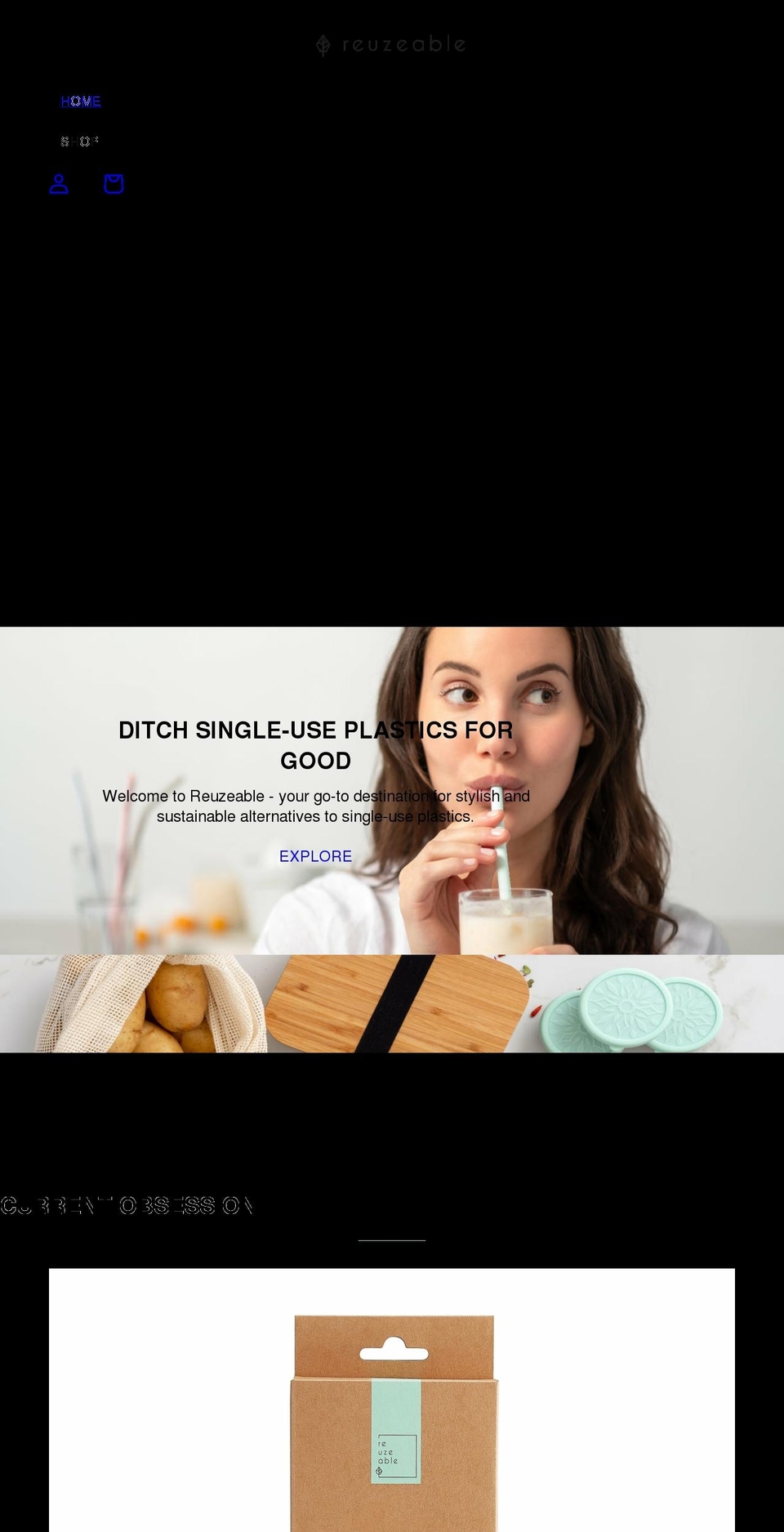 reuzeable.com shopify website screenshot