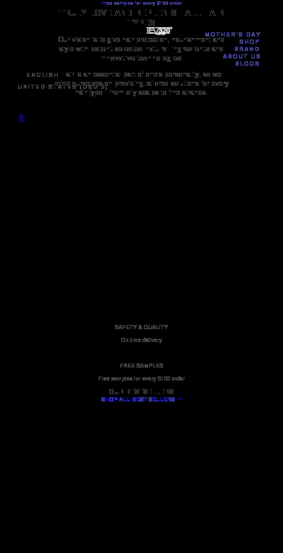 rev-320.com shopify website screenshot