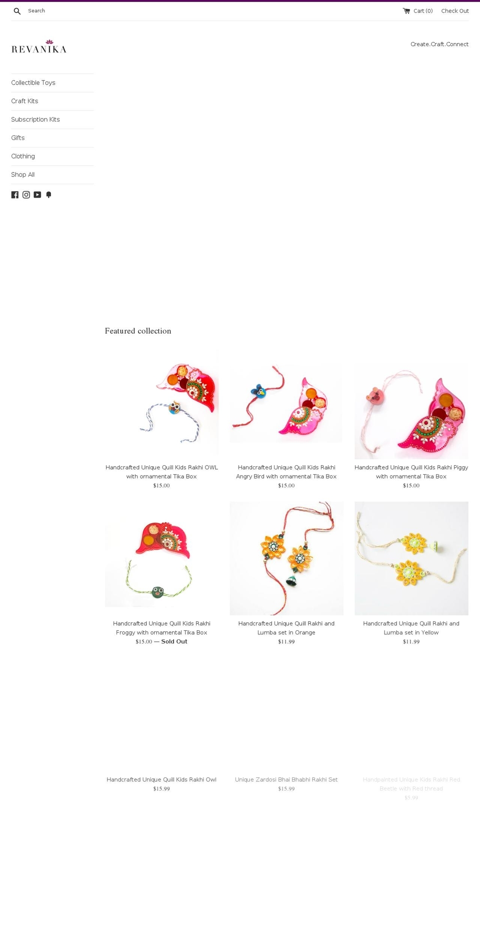 revanika.com — Shopify storefront screenshot