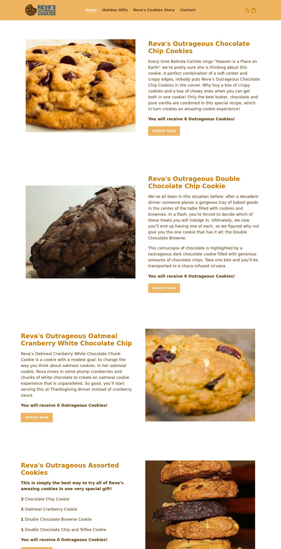 revascookies.com shopify website screenshot