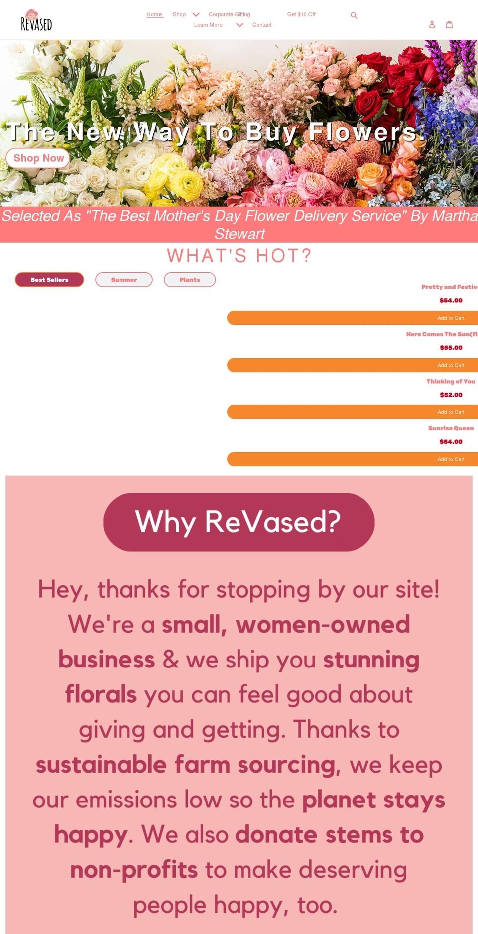 revased.com shopify website screenshot