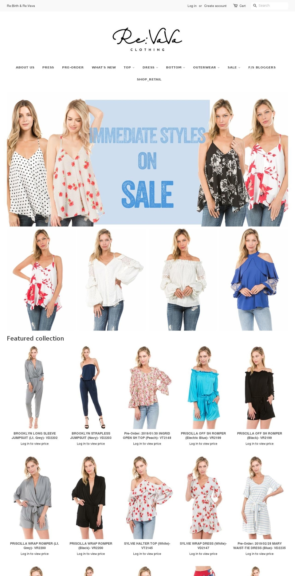 Current -based on min Shopify theme site example revavaclothing.com