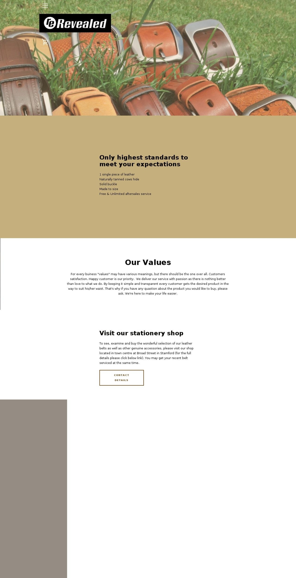 revealed-shop.com — Shopify storefront screenshot