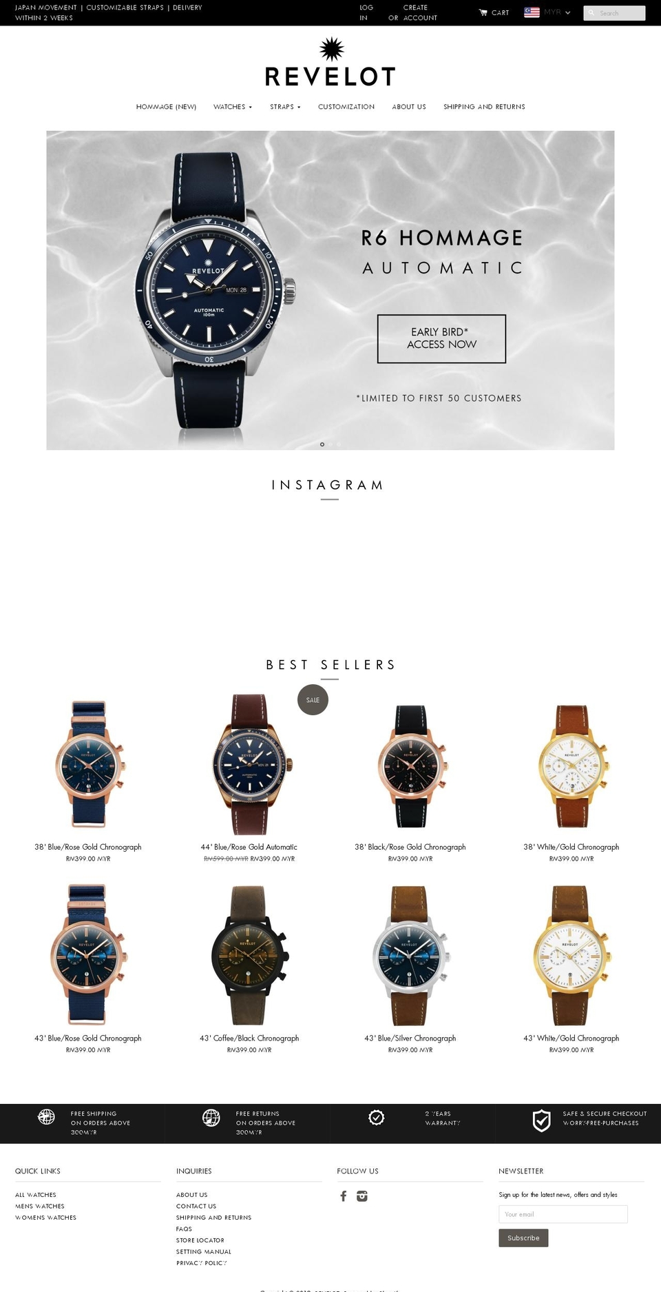 revelot.com — Shopify storefront screenshot