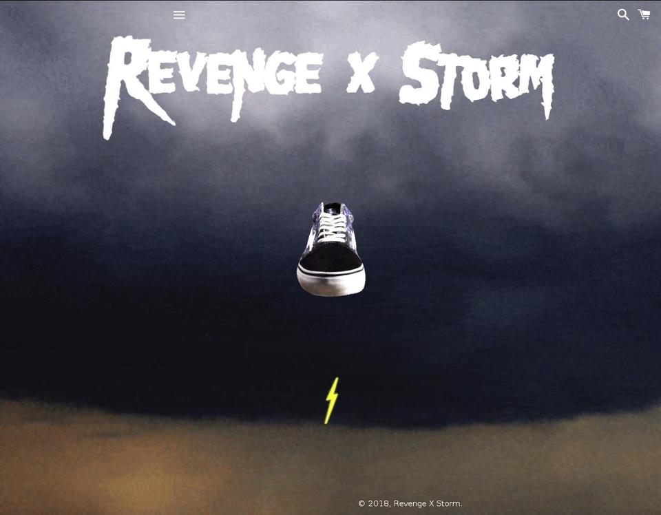 revengexstorm.com shopify website screenshot