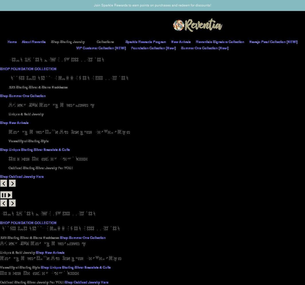 reventiasterlingdesigns.com shopify website screenshot
