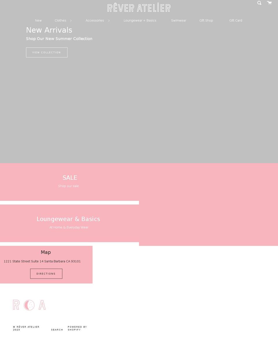 reveratelier.com shopify website screenshot