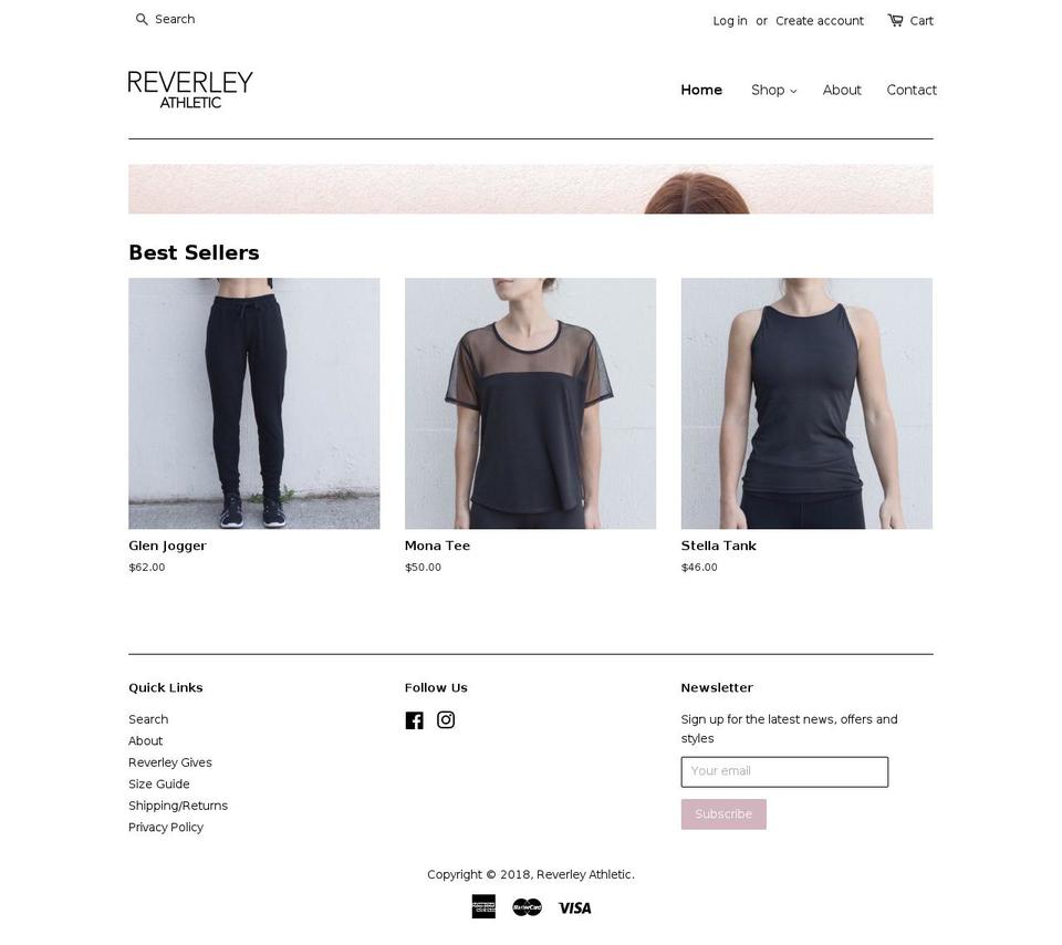 reverley.com — Shopify storefront screenshot