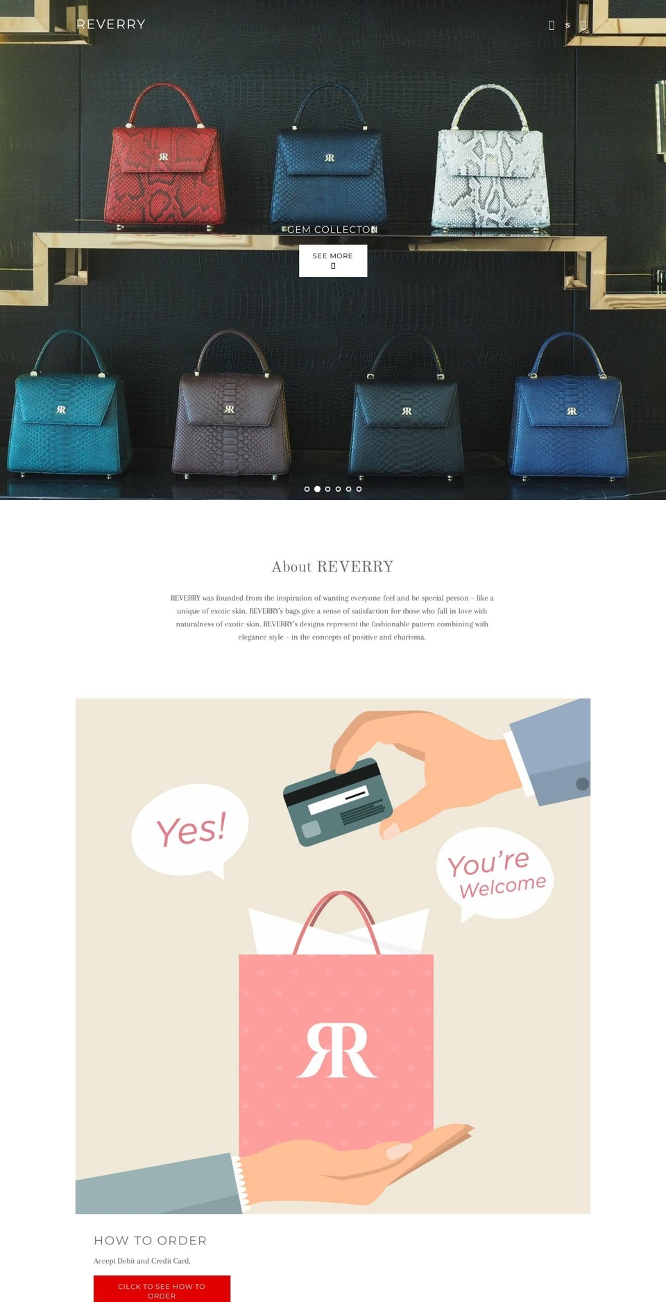 reverry.com — Shopify storefront screenshot