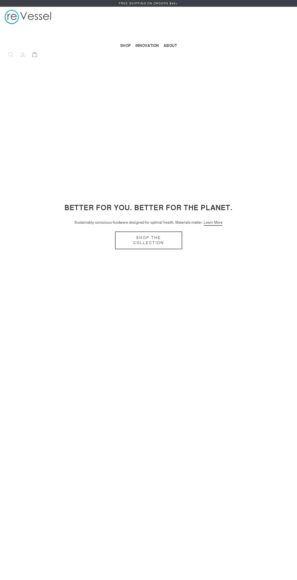 revessel.com shopify website screenshot