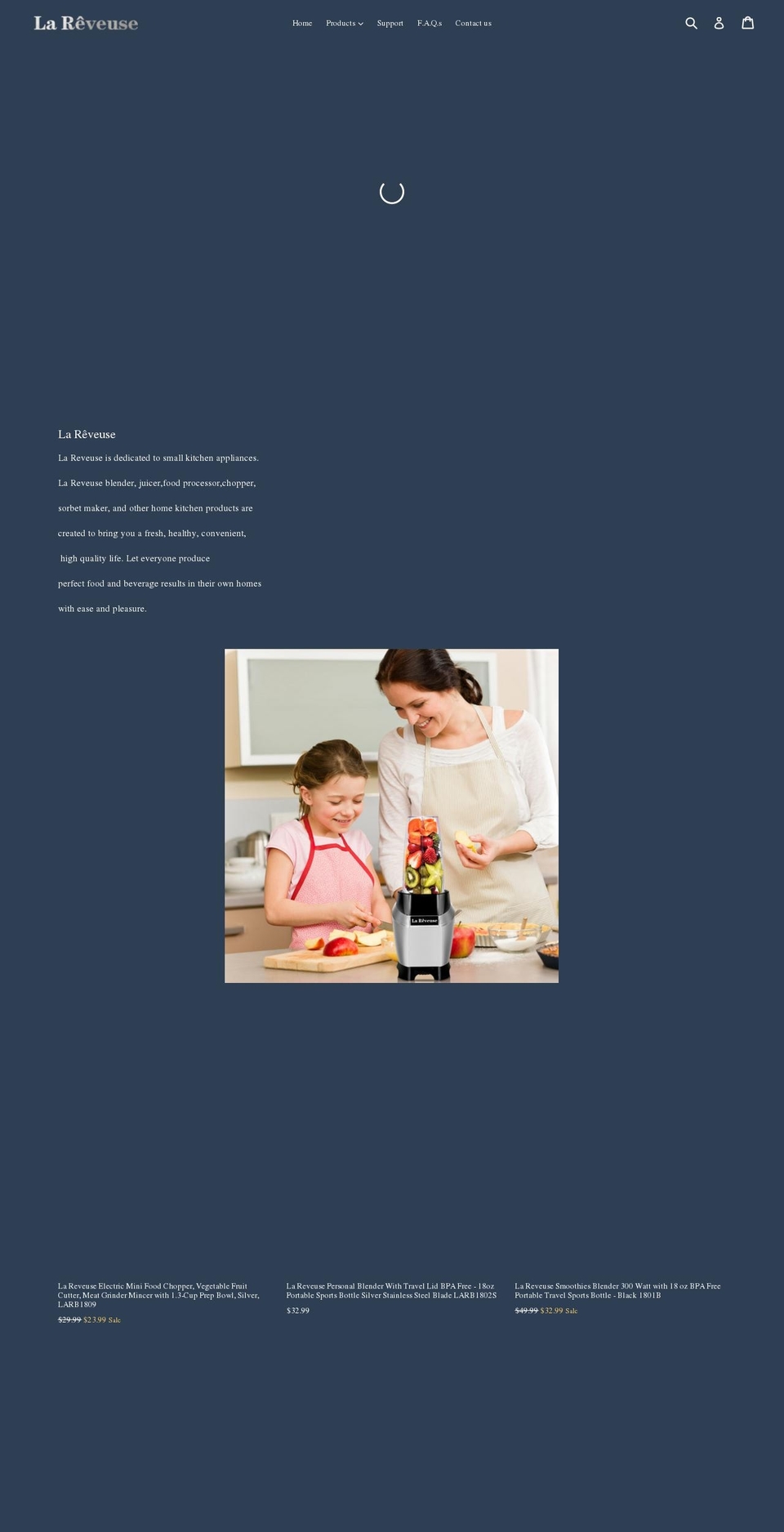 reveuseblender.com shopify website screenshot