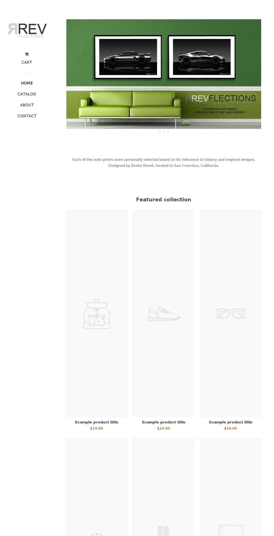 revflections.com — Shopify storefront screenshot