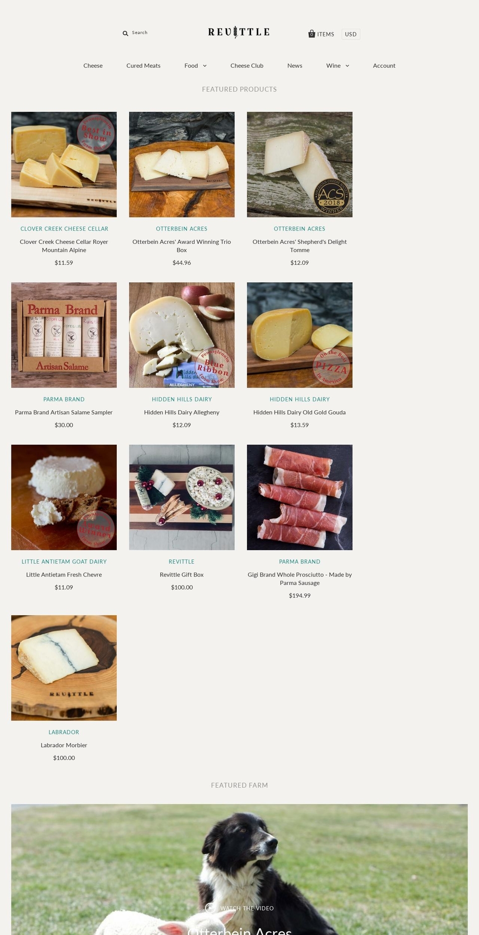 revictual.com — Shopify storefront screenshot