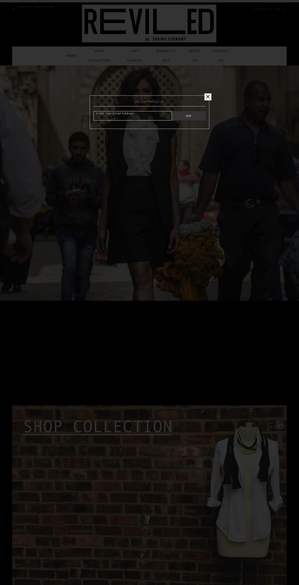 revilednyc.com shopify website screenshot