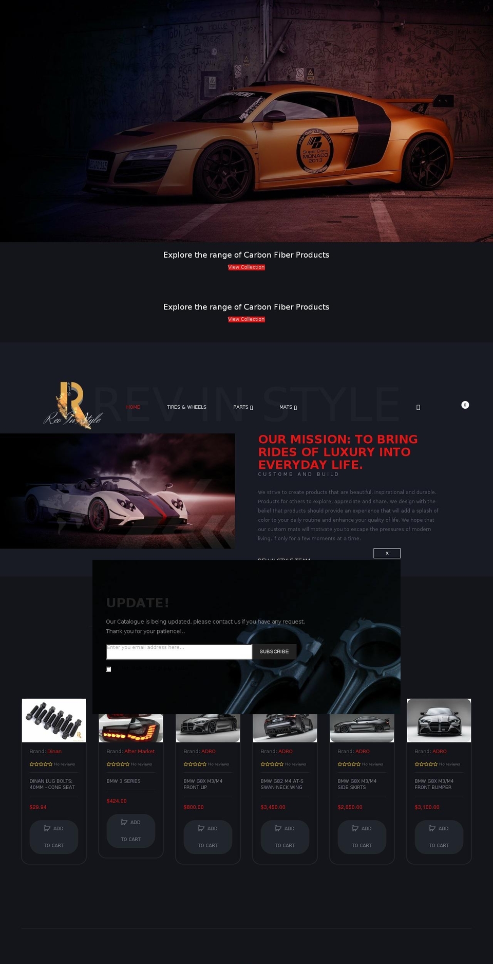 revinstyle.com shopify website screenshot