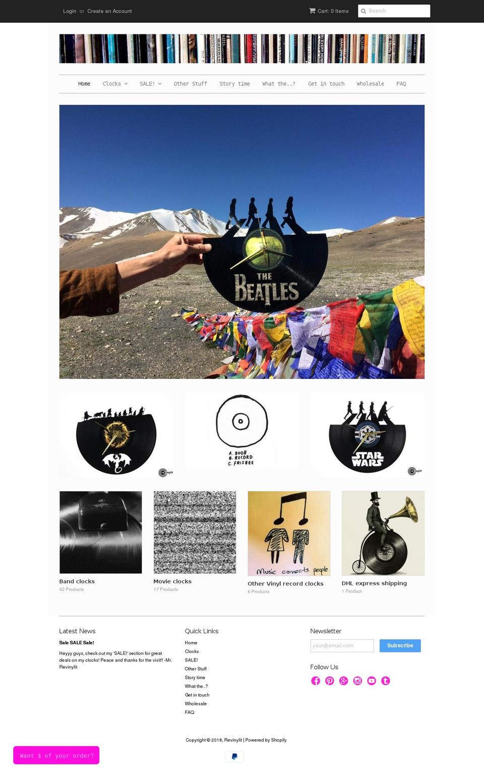 revinylit.com — Shopify storefront screenshot