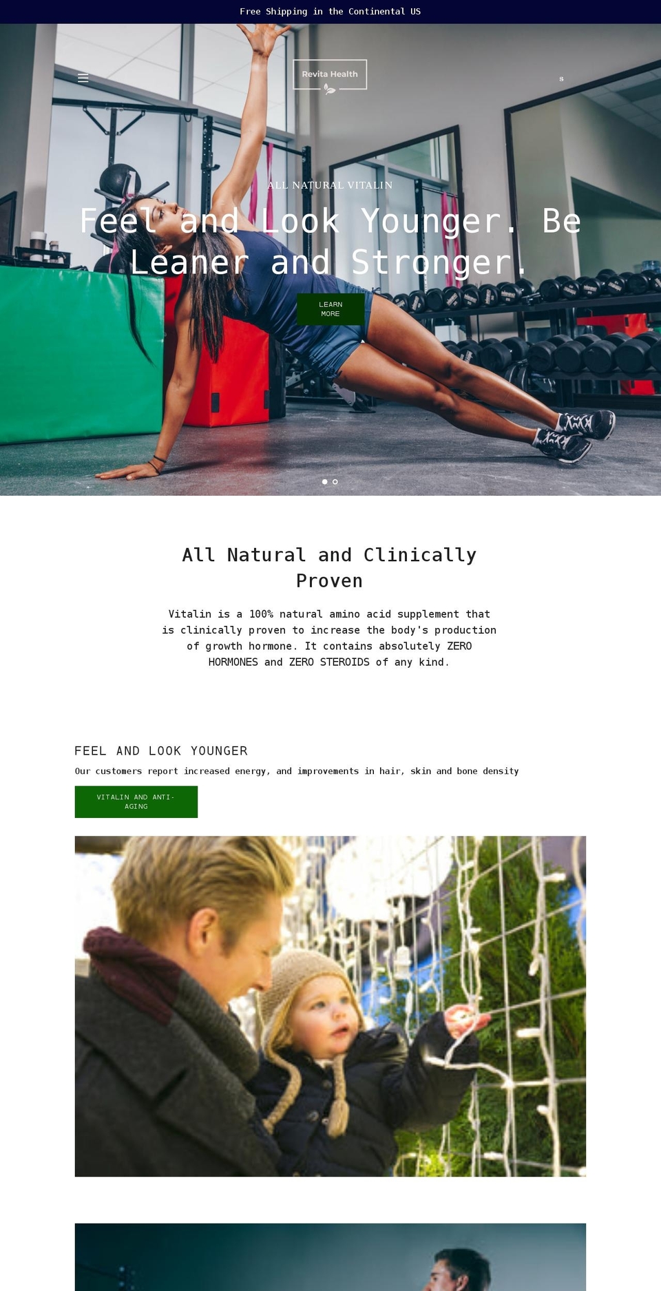 revitavitality.com shopify website screenshot